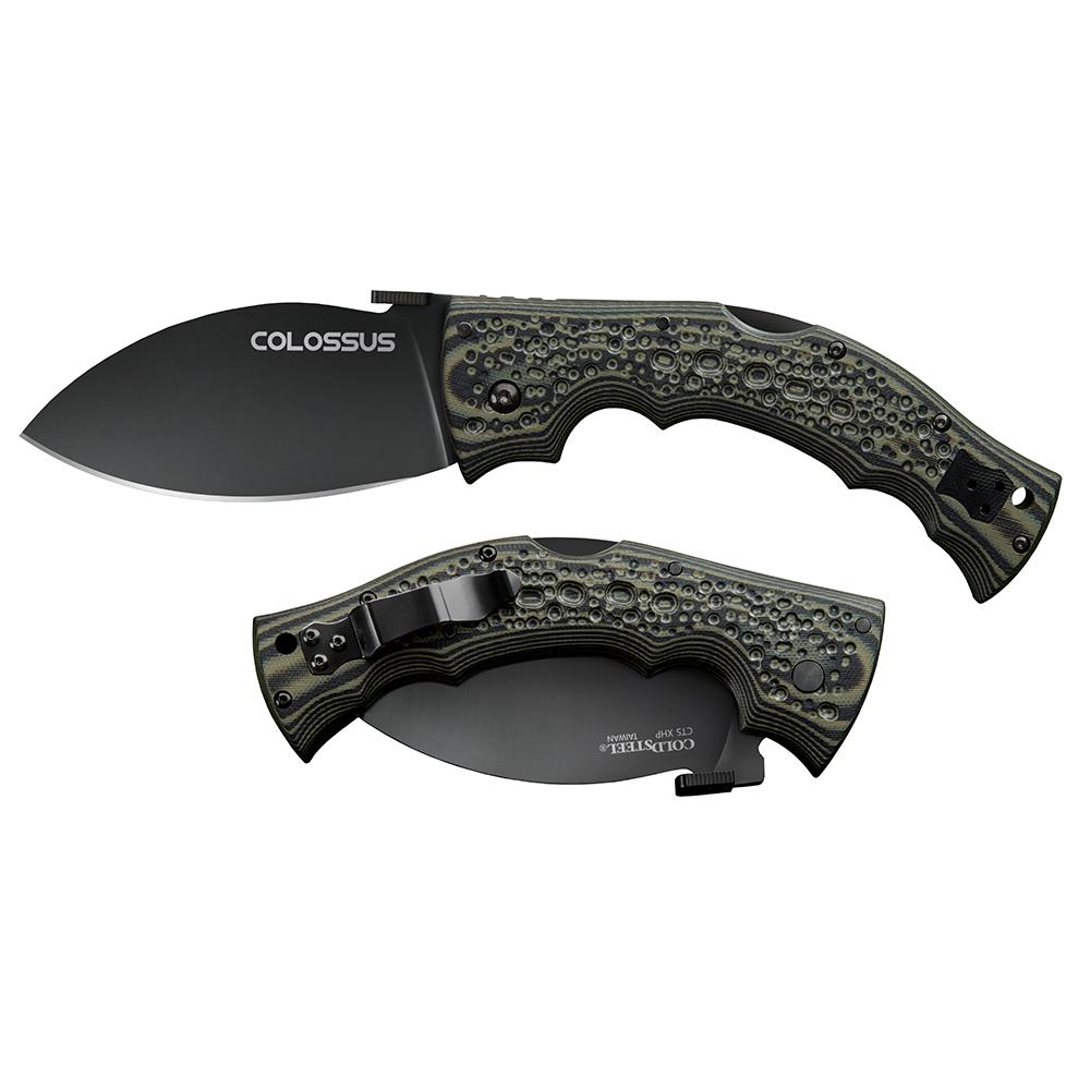 Cold Steel Cold Colossus Xhp 4' Leaf Blade Xhp Steel G10 Handle 6.75 Oz