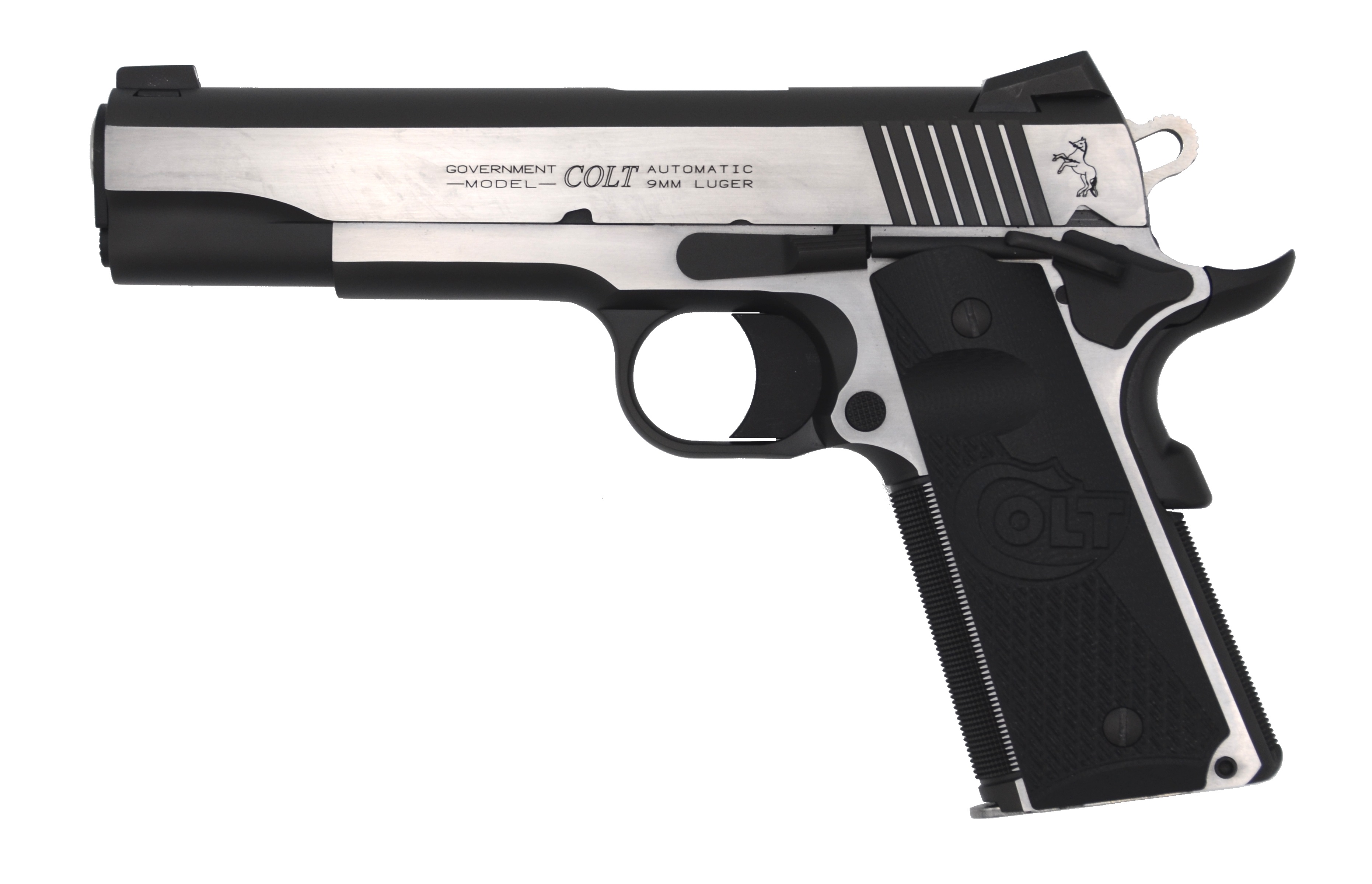 Colt Combat Elite Gov't 9mm Stainless/bk Semi-Auto Pistol