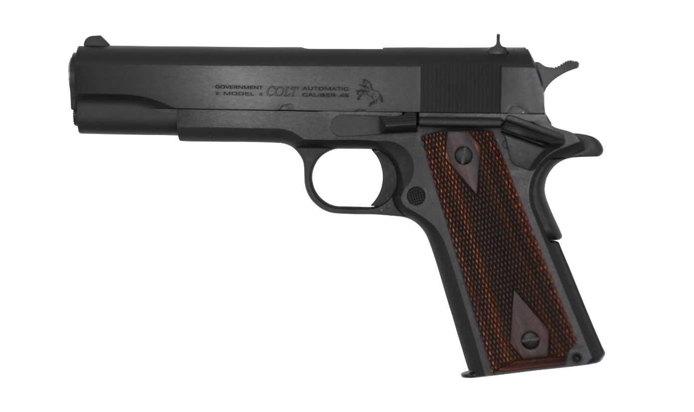 Colt Government Model Handgun .45 Auto 7rd Magazine 5" Barrel Blued Finish