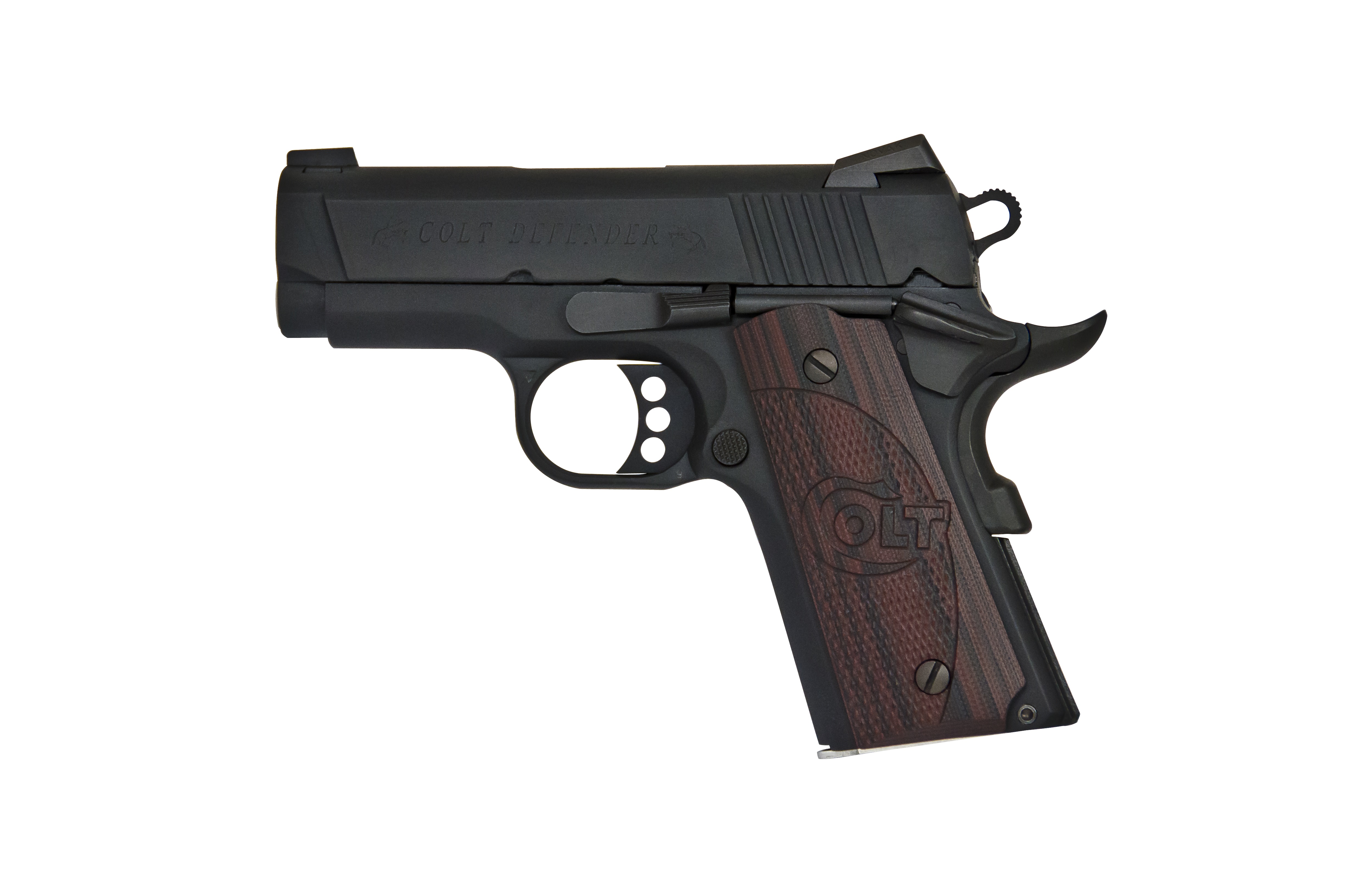 Colt Defender Handgun .45 Auto 7rd Magazine 3" Barrel AnodizeBlued Finish