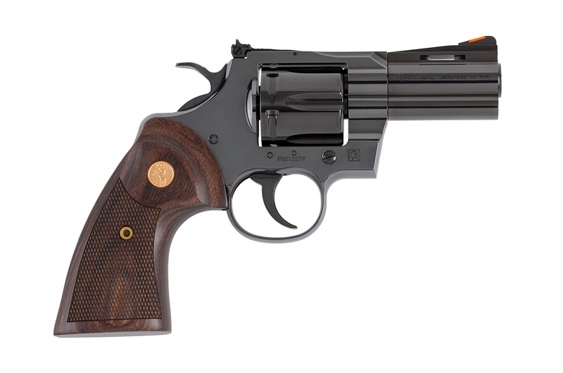 Colt Python Blued Handgun .357 Magazine 6rd Capacity 3" Barrel Walnut Target Grips