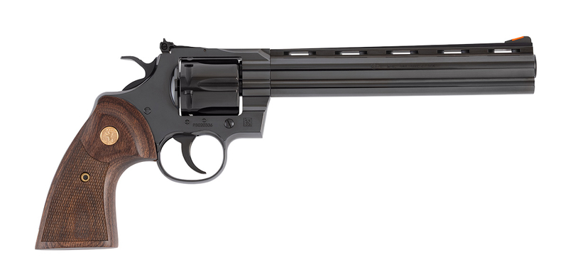 Colt Blued Python Classic Handgun .357 Magazine 6rd Capacity 8" Barrel Wood Grips