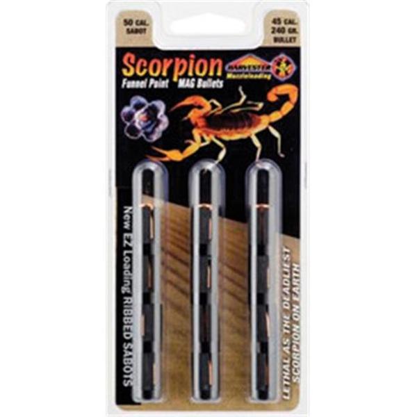 J-Ron Inc. J-Ron 50 Cal. Sabot 260 gr. .451 Funnel Point Mag Bullet 12ct clamshell