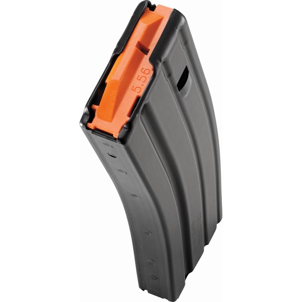 C Products Defense Inc. DuraMag Rifle Magazine Black w/ Orange Follower 5.56/300blk 30/rd