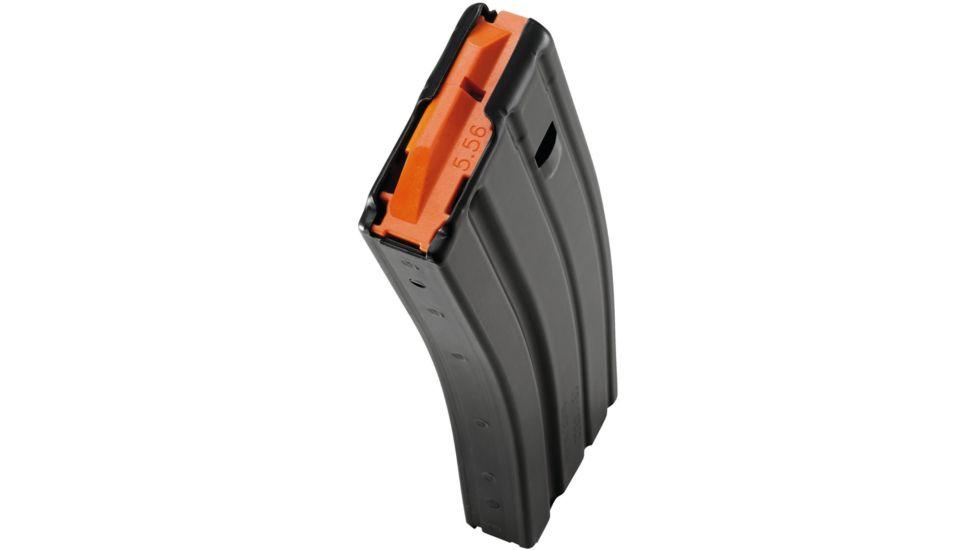 C Products Defense Inc. DuraMag 30rd BODY LIMITED TO 10rd 223/5.56 Stainless Org/Black magazine