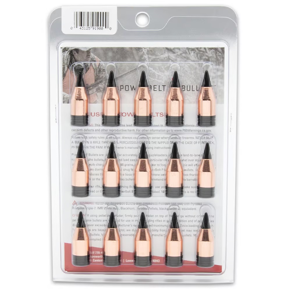 CVA Powerbelt Elr 50CAL 330GR 15PK Accessory-Ammunition