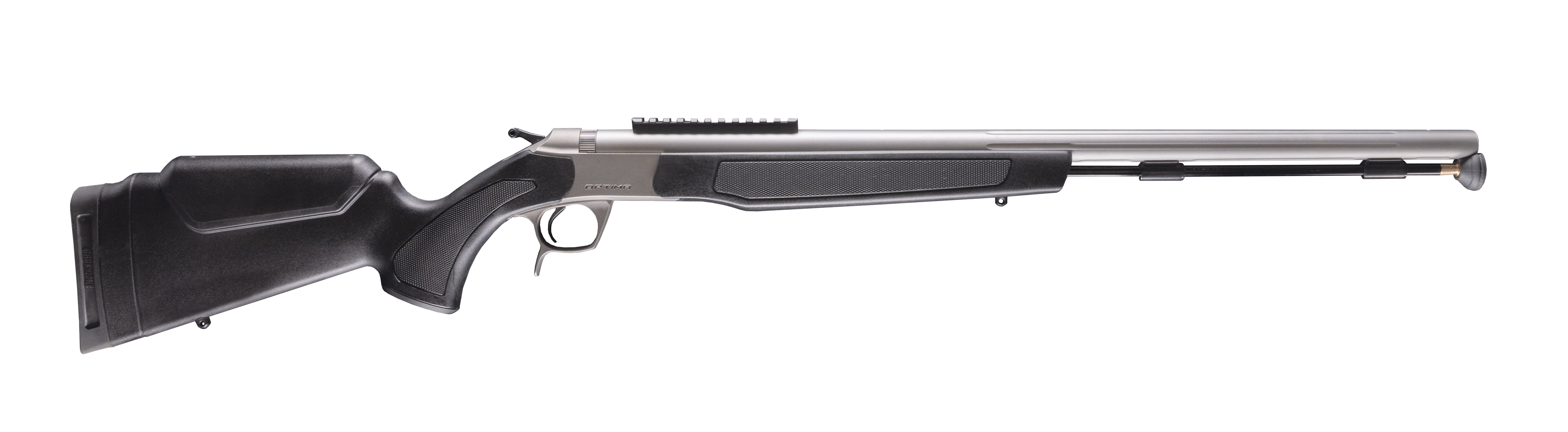 CVA OPTIMA 50 cal Muzzleloader Stainless Steel | Black V3 0 MOA Pic Rail