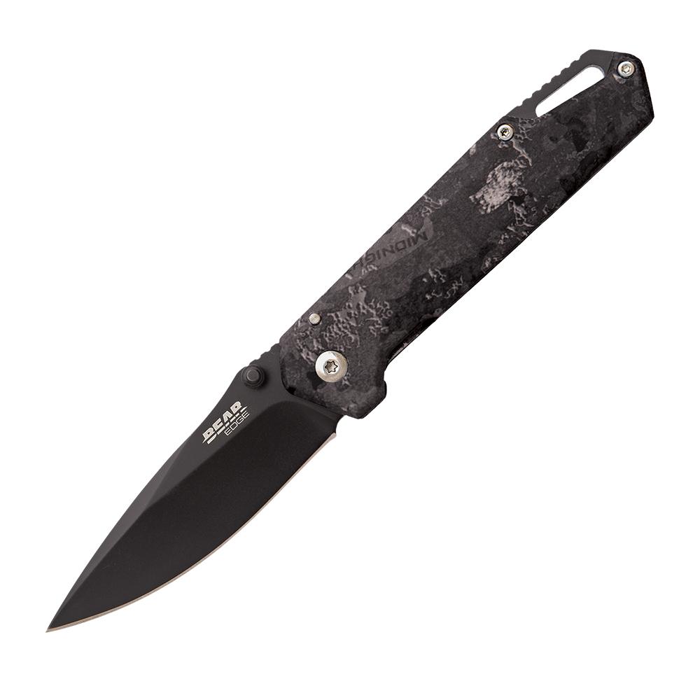Bear & Son Cutlery Bear & Son Brisk 3.0 Medium Folding Knife 2-7/8" Drop Point Blade Midnight Camo