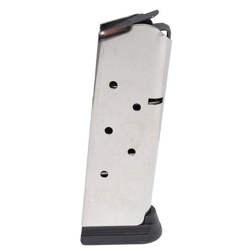 Colt Manufacturing Colt Combat Officer Handgun Magazine Stainless with Bumper .45 ACP 7/rd