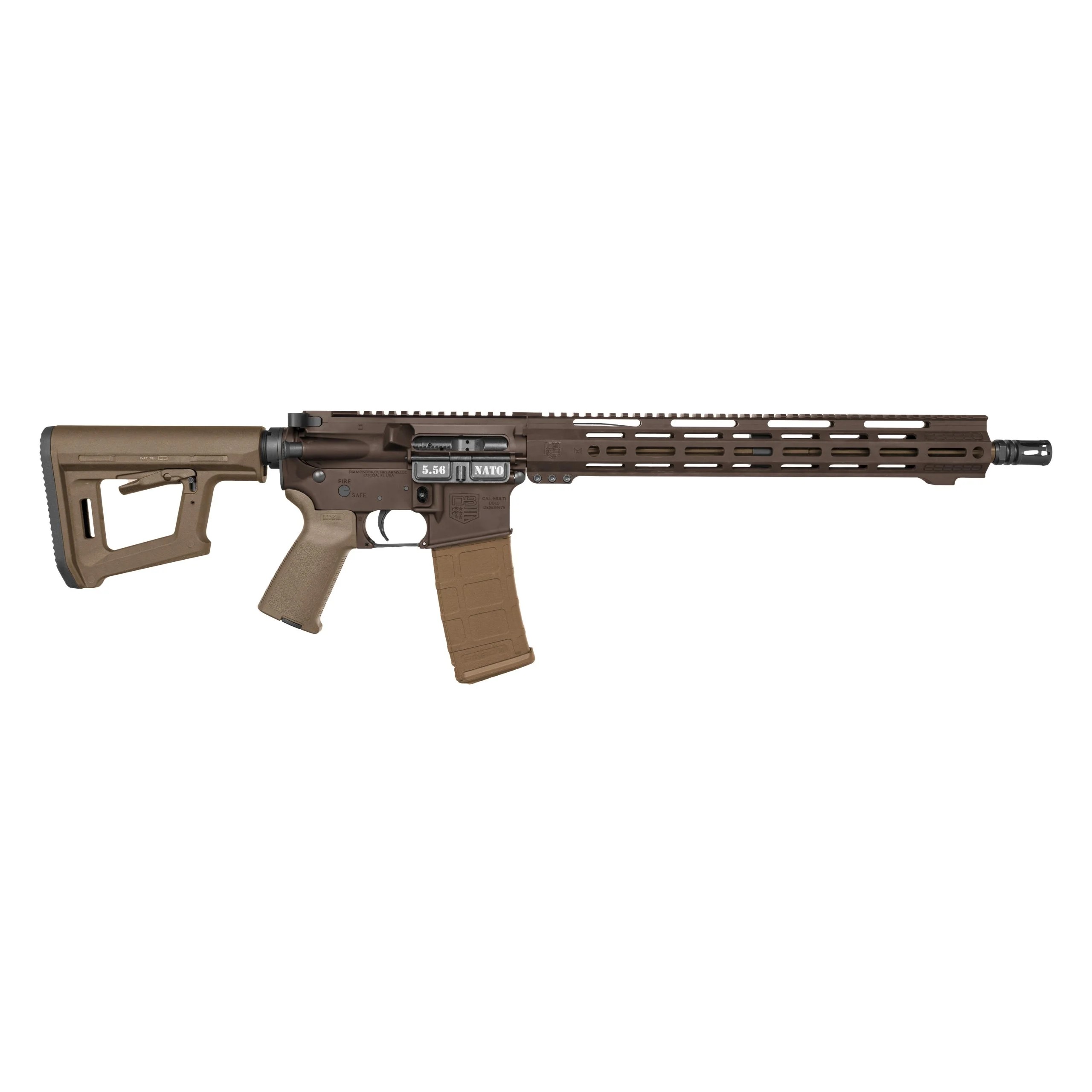 Diamondback Firearms Diamondback DB15 Rifle 5.56 NATO 30rd Magazine 16" 1/2x28 Threaded Barrel FDE