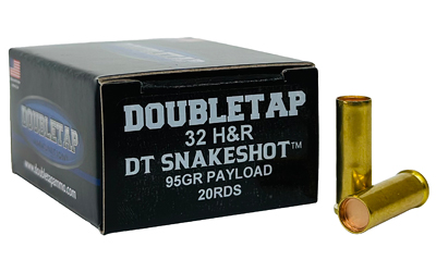 DoubleTap Ammunition Double Tap DT Snake Shot Handgun Ammunition .32 H&R Mag 90gr #9 Shot 20/ct