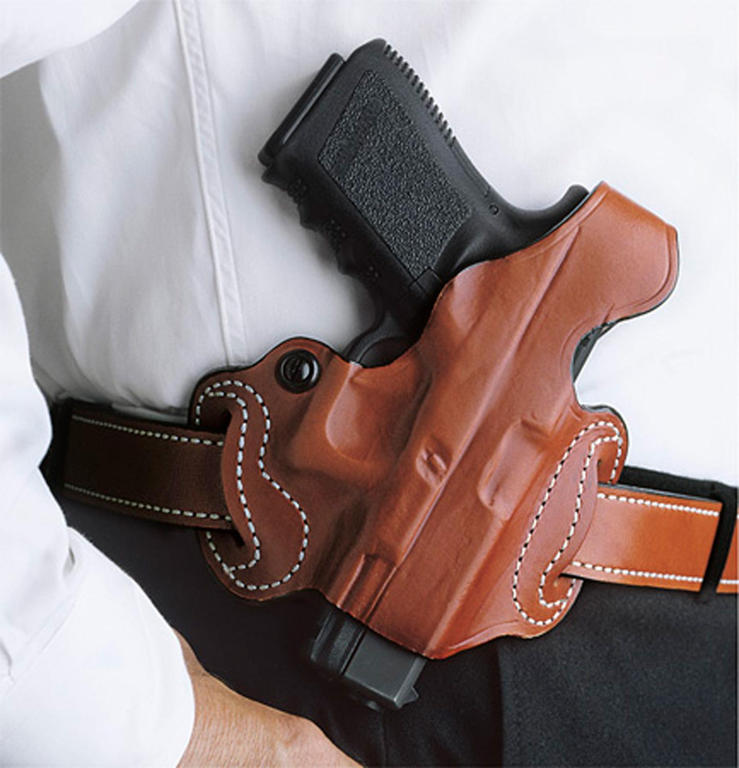 Desantis Leather Goods Co. Desantis #085 Thumb Break Mini Slide Holster for Keltec PMR30 Black Right Hand