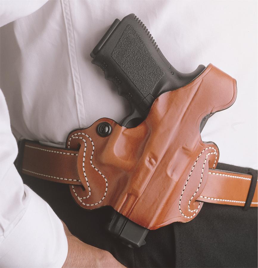Desantis Leather Goods Co. Desantis #085 Thumb Break Mini Slide Holster for Sig Sauer P365 Tan Right Hand