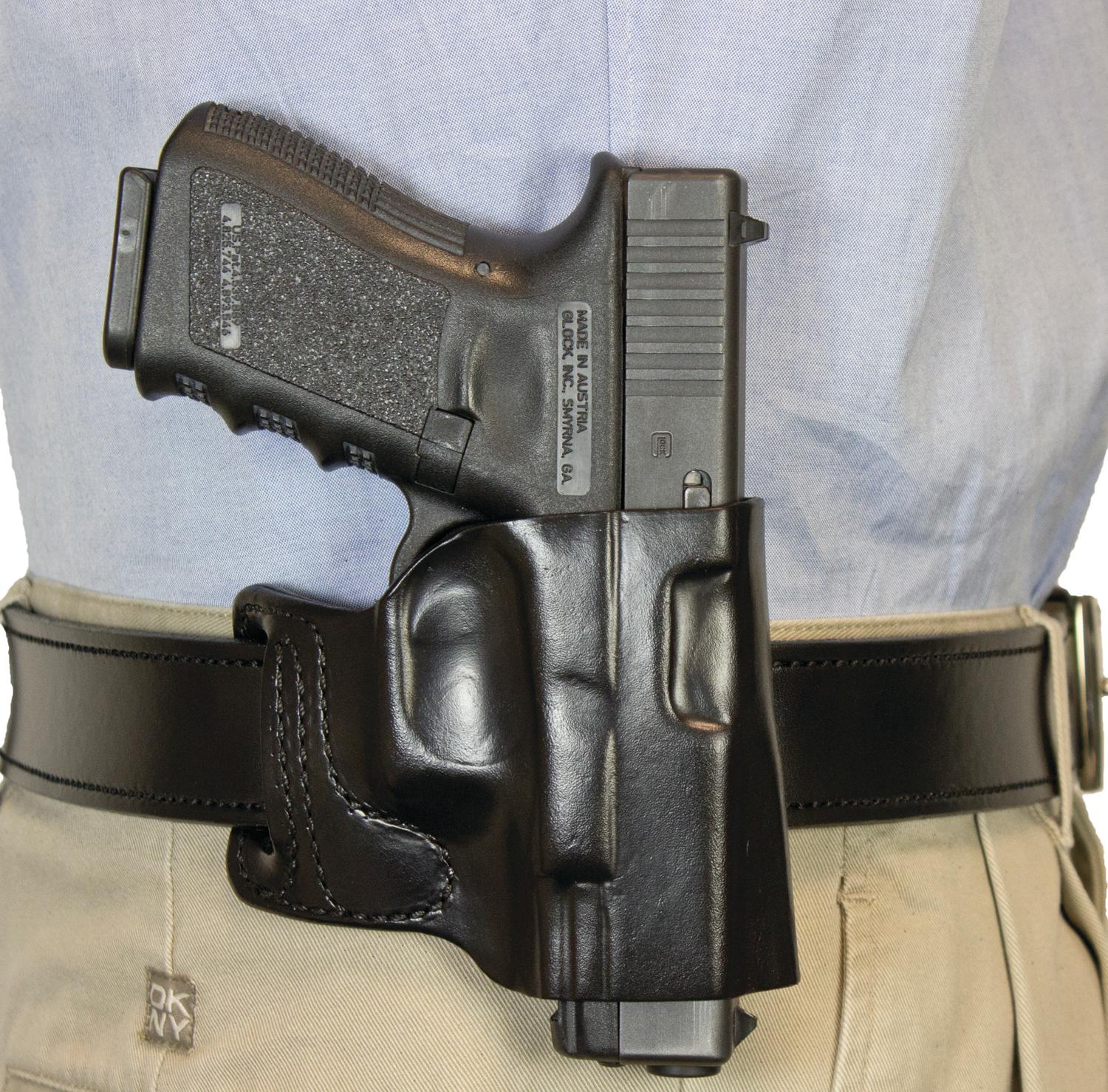 Desantis Leather Goods Co. Desantis E-GAT Slide Holster for Glock 43 Black Right Hand