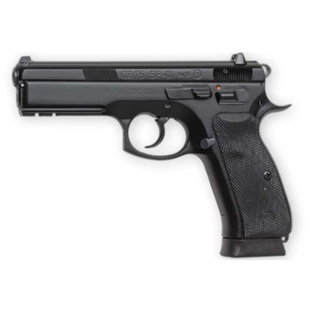 Cz-Usa Firearms CZ 75 SP01 Handgun 9mm Luger 10rd Magazine 4.6" Barrel 3 Dot Tritium Sights Black