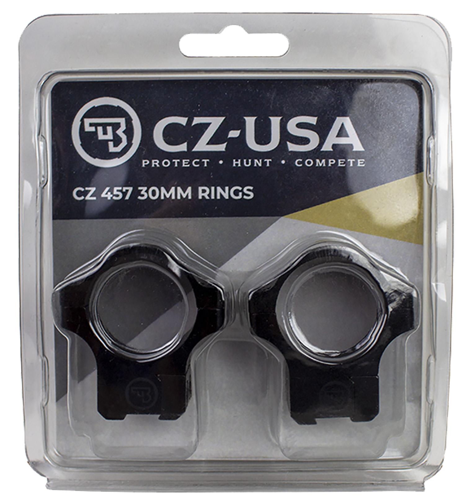 Cz-Usa Firearms CZ Rings 457 455 30MM 11mm Dovetail Aluminum Base Height 0.575IN