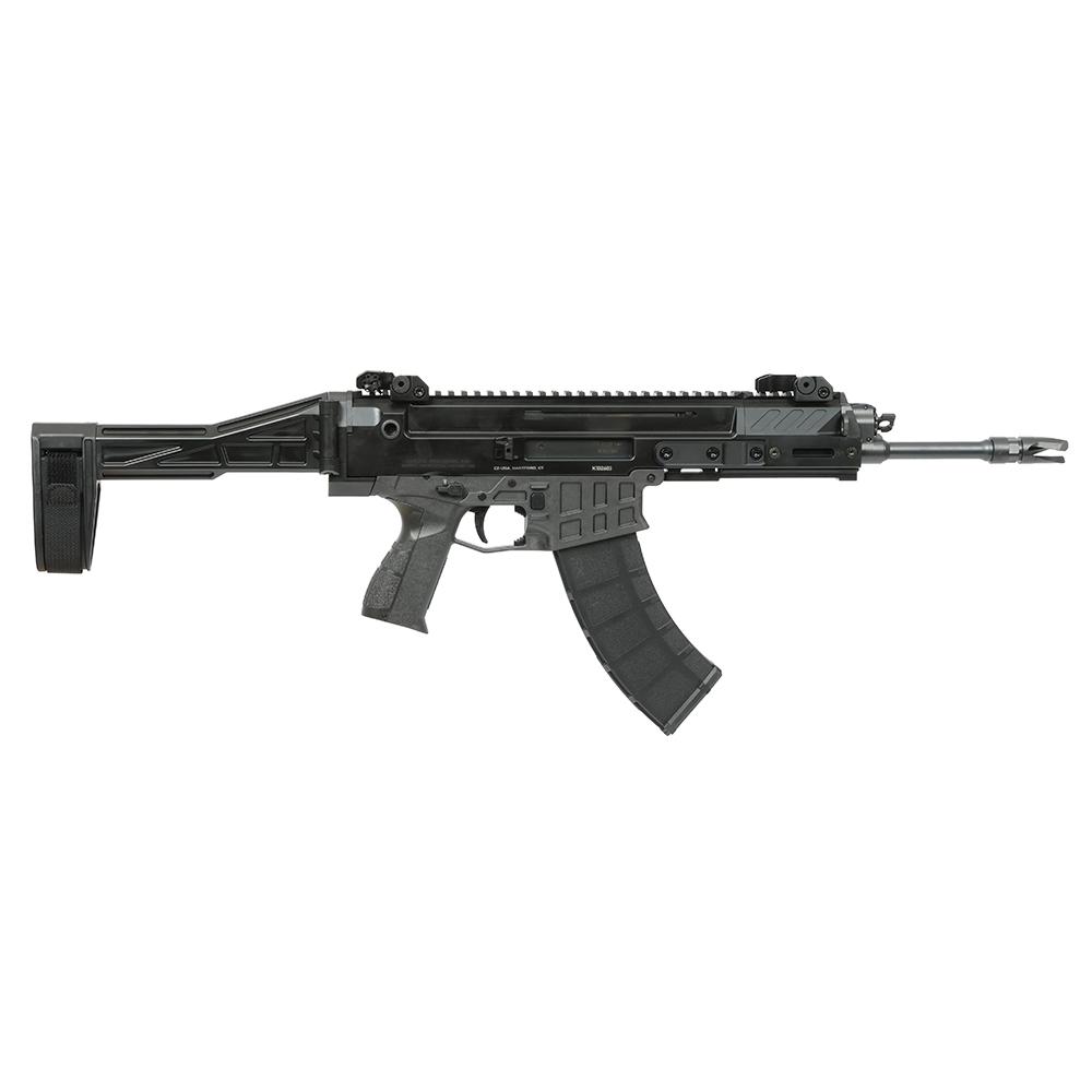 Cz-Usa Firearms CZ USA Bren 2 Handgun 7.62x39 30rd Magazine 11" 1/2x28 Threaded Barrel Black with SB