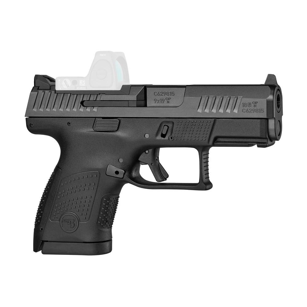 Cz-Usa Firearms CZ USA P-10 S Handgun 9mm Luger 12rd Magazine 3.5" Barrel Black Optic Ready Fixed Sights