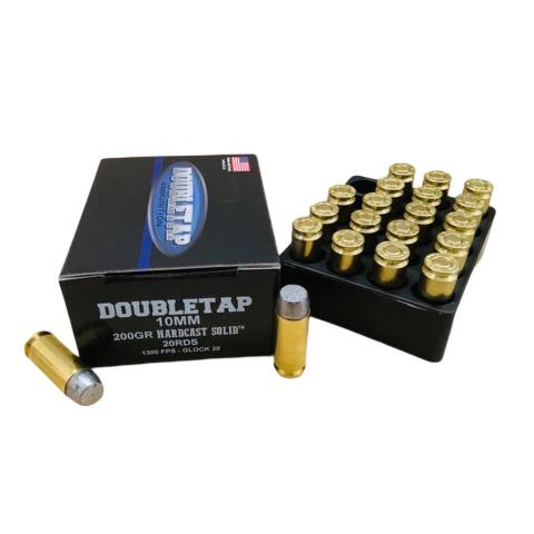 Double Tap Ammunition Double Tap Hardcast Solid Handgun Ammunition 10mm Auto 200gr HC 1275 fps 20/ct