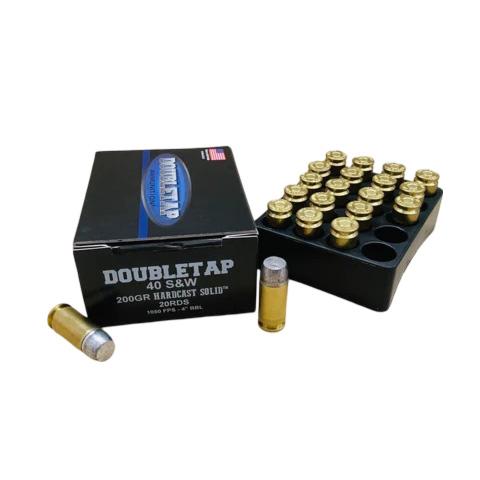 Double Tap Ammunition Double Tap Hardcast Solid Handgun Ammunition .40 S&W 200gr HC 1050 fps 20/ct