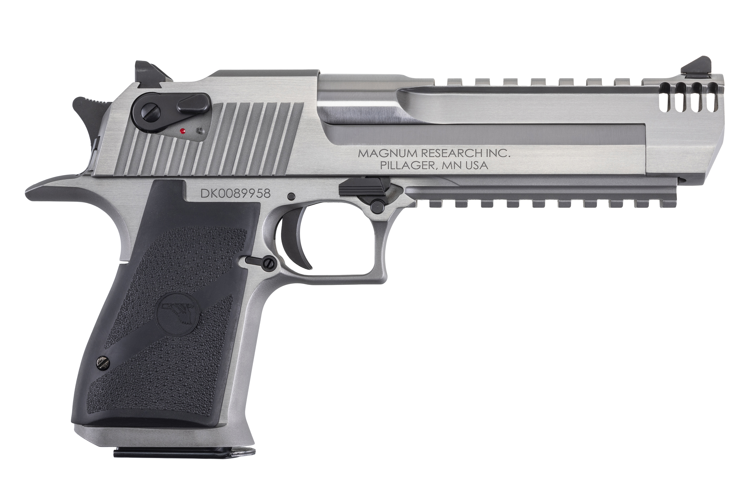 Magnum Research Magnum Desert Eagle .44 Magazine Mark Xix 6" Stainless Integral Muzzle Brake Black Appt