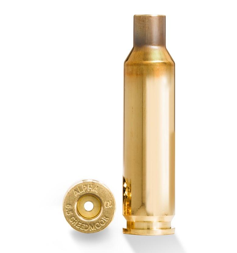Alpha Munitions Alpha Ultra Premium Unprimed Brass Cartridge Cases 6.5 Creedmoor - Large Rifle Primer