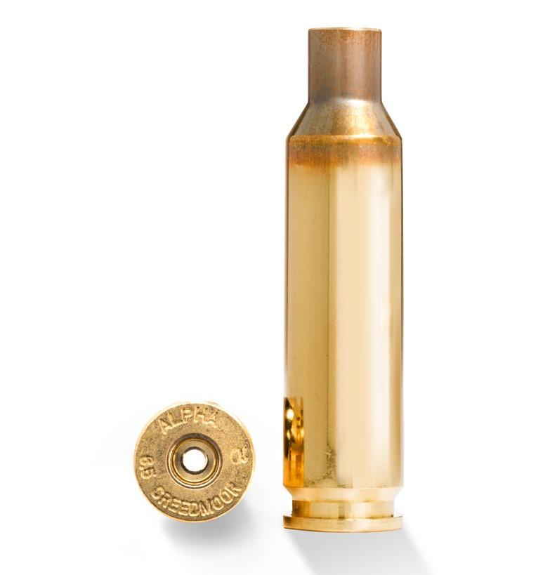Alpha Munitions Alpha Ultra Premium Unprimed Brass Cartridge Cases 6.5 Creedmoor - Small Rifle Primer