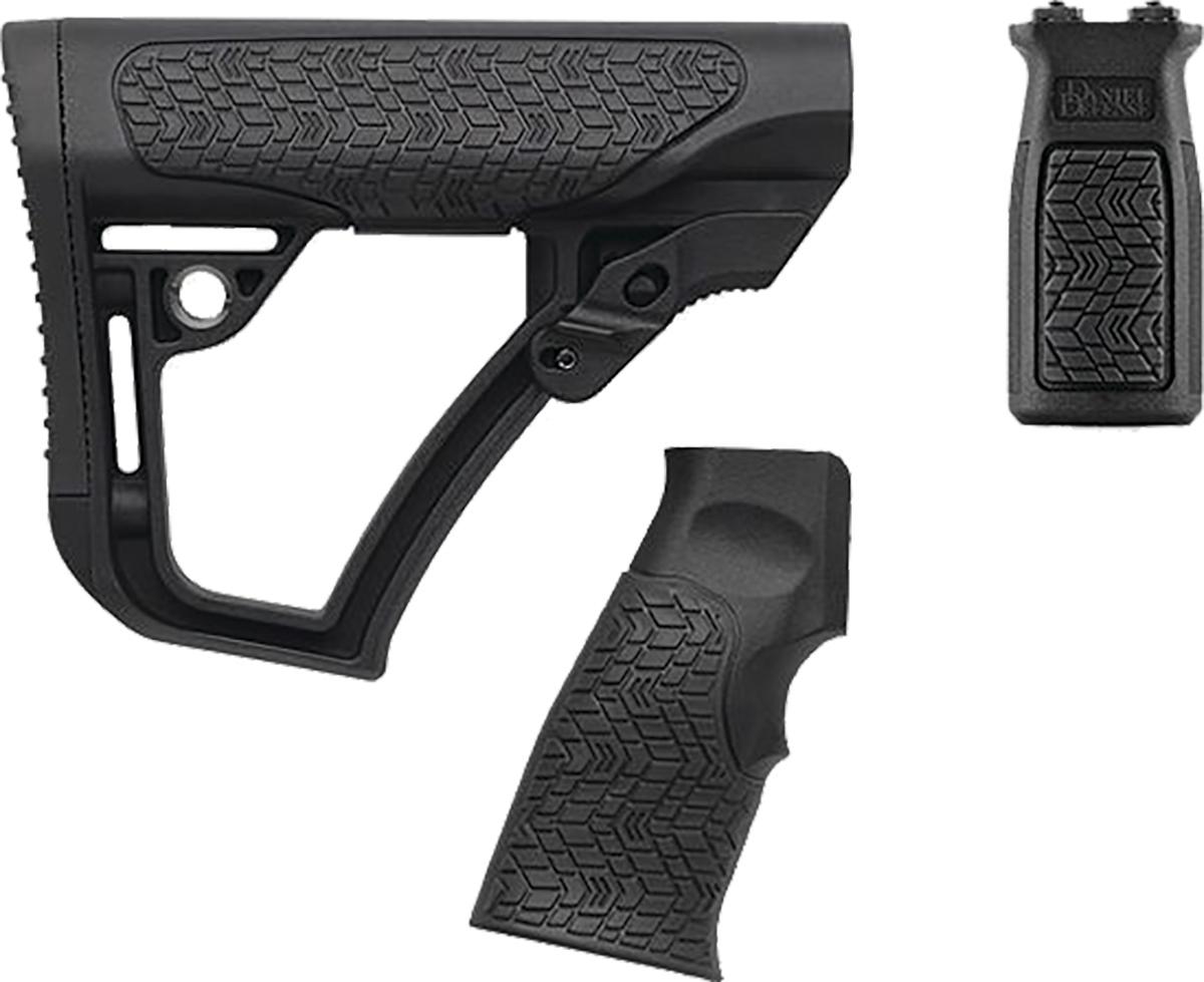 Daniel Defense Buttstock Pistol Grip & M-LOK Vertical Foregrip Combo - Black