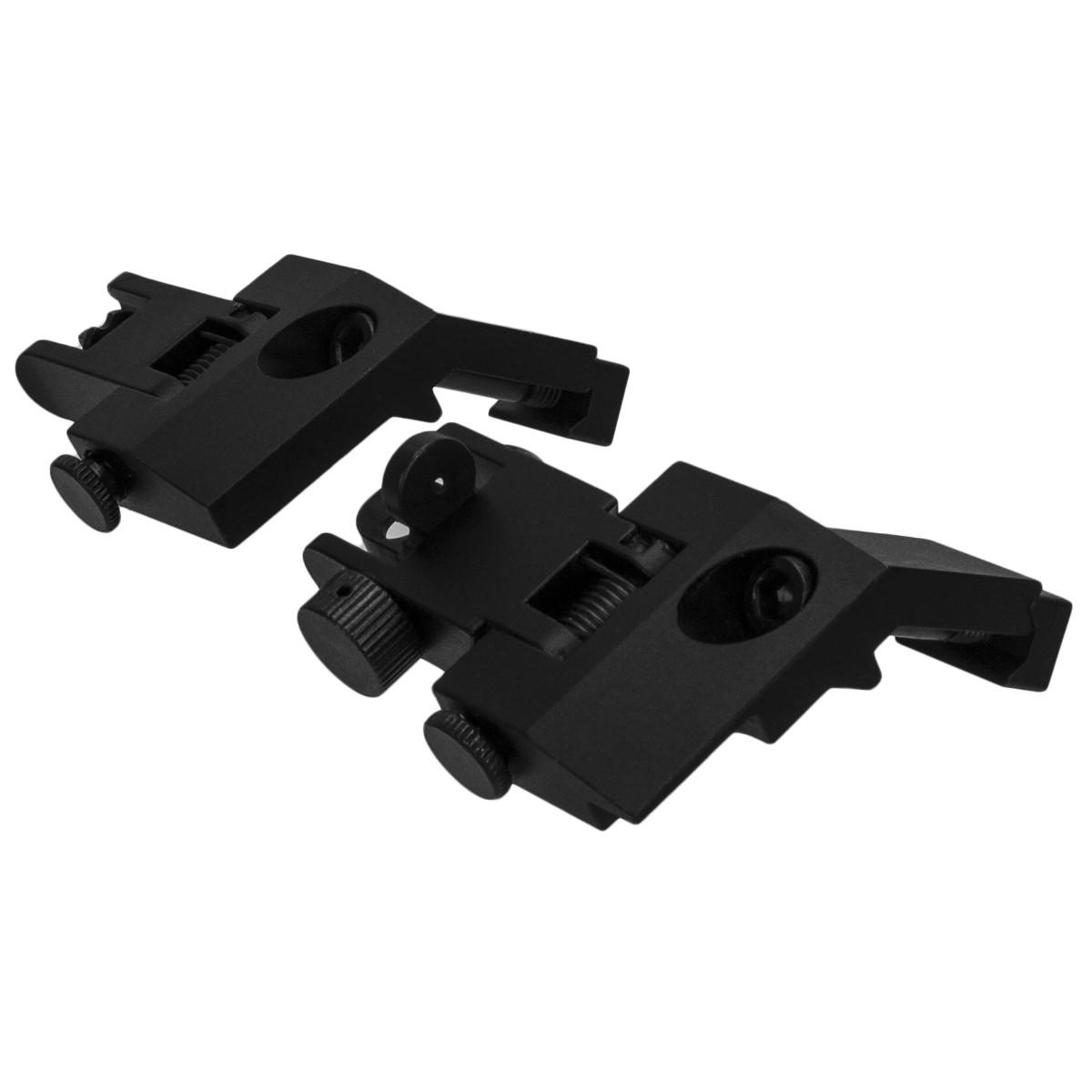Tacfire Inc. Tacfire AR Front & Rear 45 Degree Flip Up Spring Loaded Sights