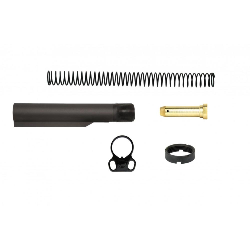 Tacfire Inc. Tacfire AR-15 Six-Position Mil-Spec Buffer Tube Kit with Dual Loop End Plate
