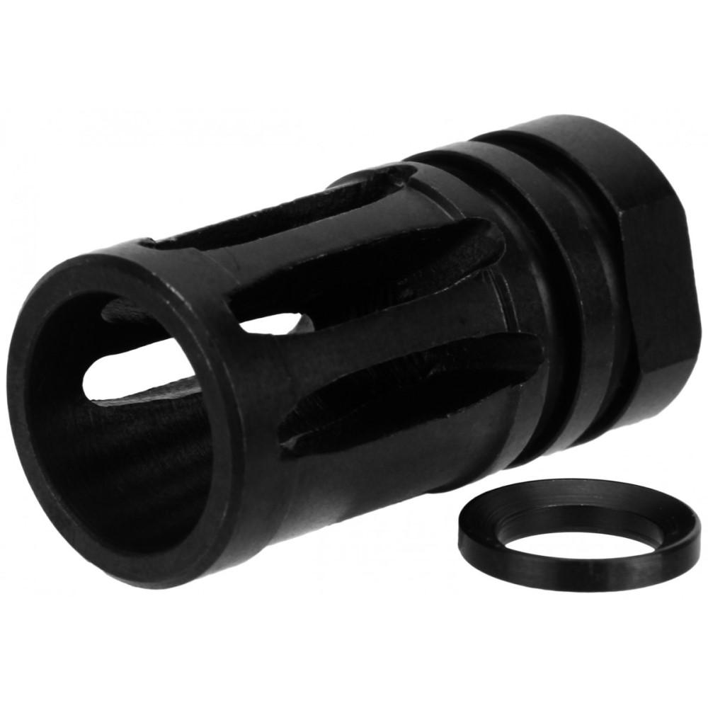 Tacfire Inc. Tacfire 5/8x24 TPI Bird Cage Muzzle Brake .30 cal Steel Black