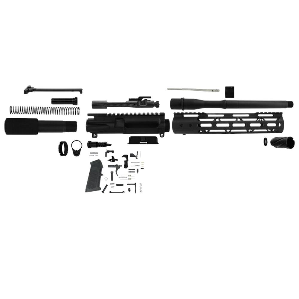 Tacfire Inc. Tacfire 10.5" Unassembled AR 300 Blackout Pistol Build Kit with Lower Parts Kit