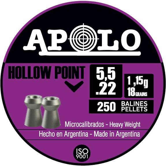 Hatsan USA / Escort Shotguns Hatsan Apolo Hollow Point Air Rifle Pellets .22 Cal 18 gr 250/ct