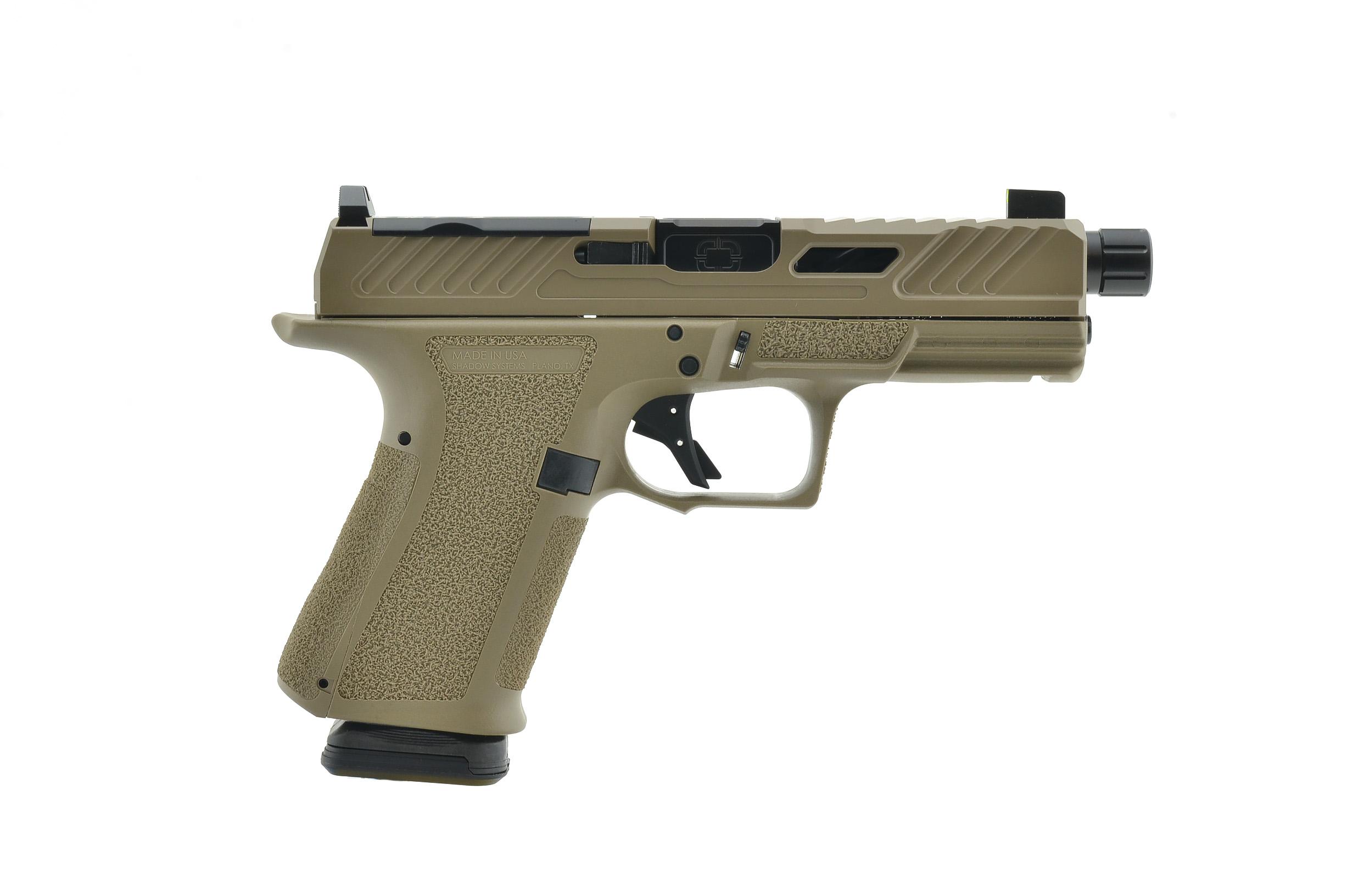 Shadow Systems dba Shadow Gunworks Shadow Systems Optics Ready MR920 Handgun 9mm Luger 15rd Magazine 4" Black Barrel FDE