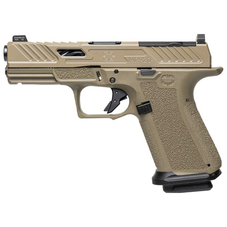 Shadow Systems dba Shadow Gunworks Shadow Systems CA Compliant MR920 Handgun 9mm Luger 10rd Magazine(2) 4" Spiral Black