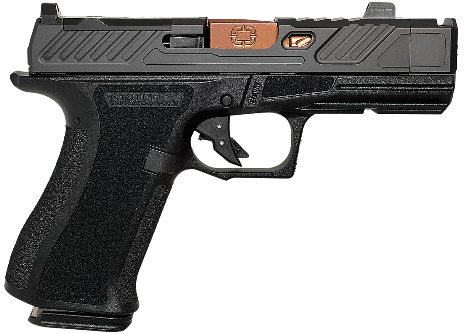 Shadow Systems dba Shadow Gunworks Shadow Cr920xp Elt 9mm Black/brz 15+1 Semi-Auto Pistol