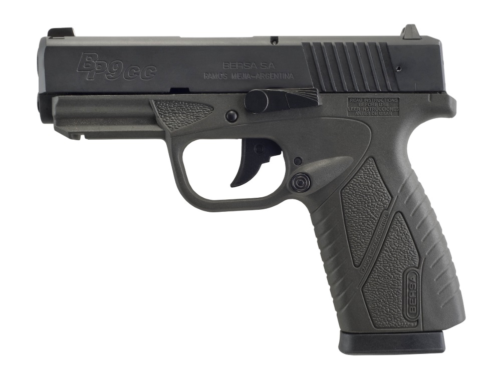 Bersa USA Bersa BP9CC Handgun 9mm Luger 8/rd Magazine 3.3" Barrel Urban Grey