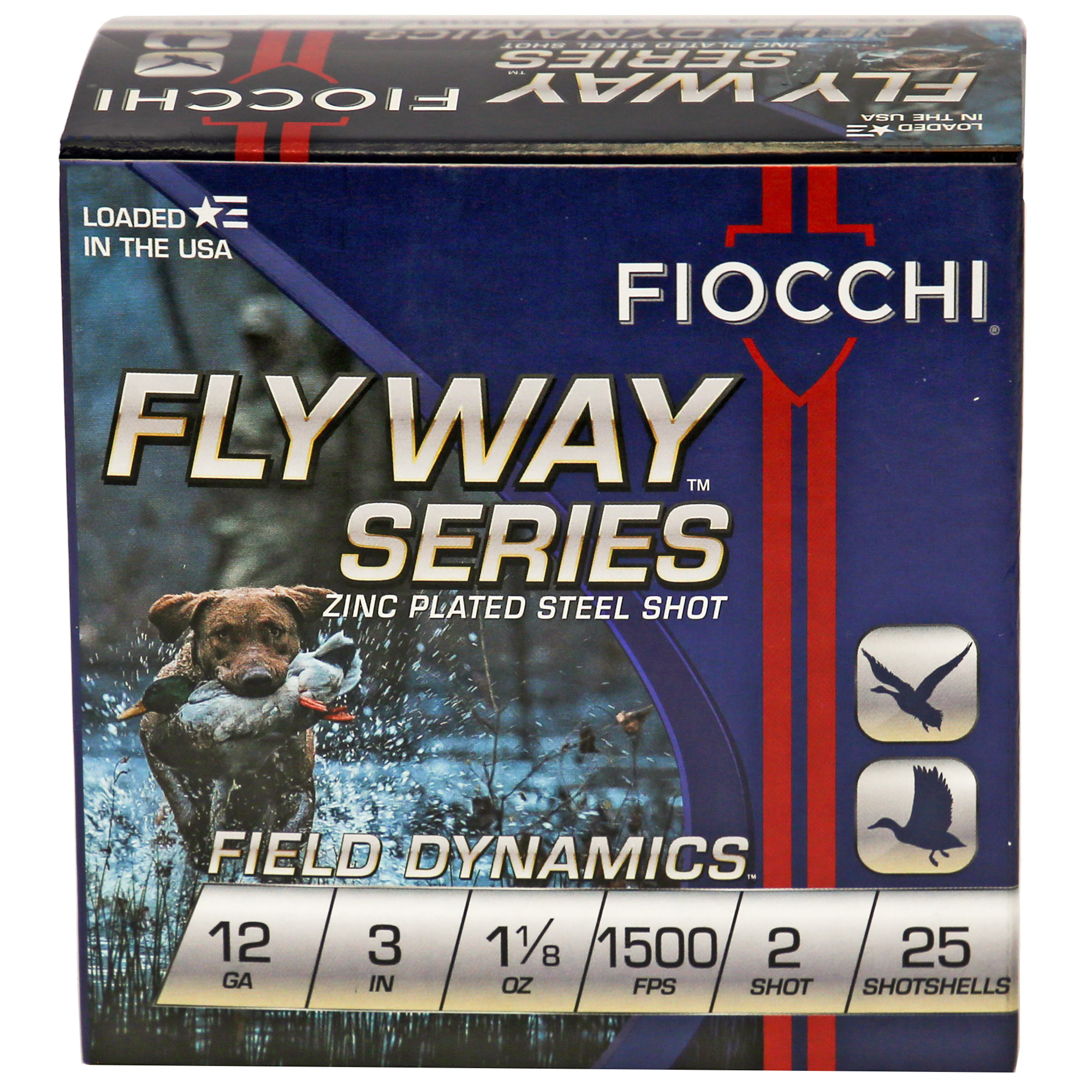 Fiocchi Ammunition Fiocchi 12ga #2 Flyway Steel 25/250 Steel Shot