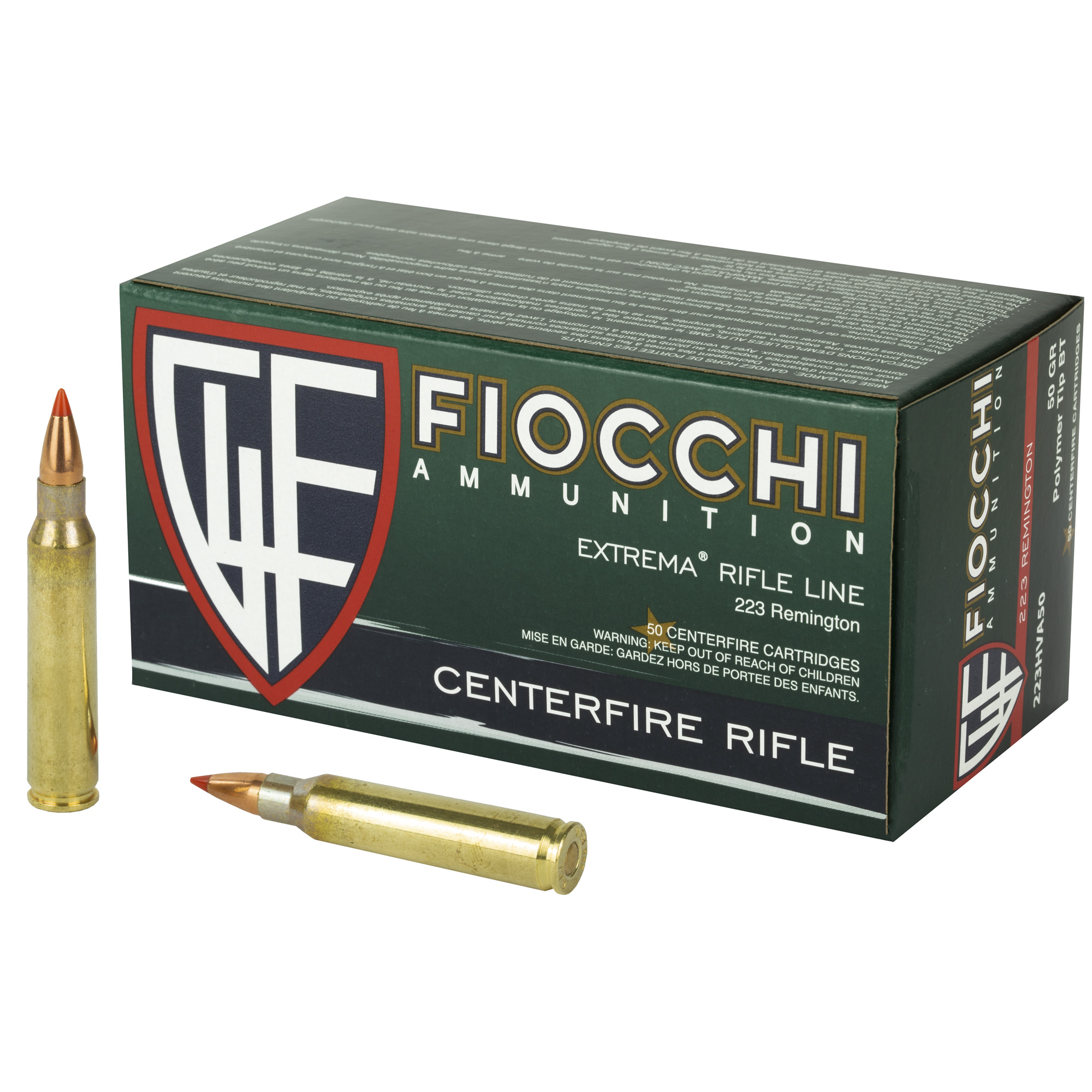 Fiocchi Ammunition Fiocchi 223REM 50GR Vmax 50/1000 V-Max