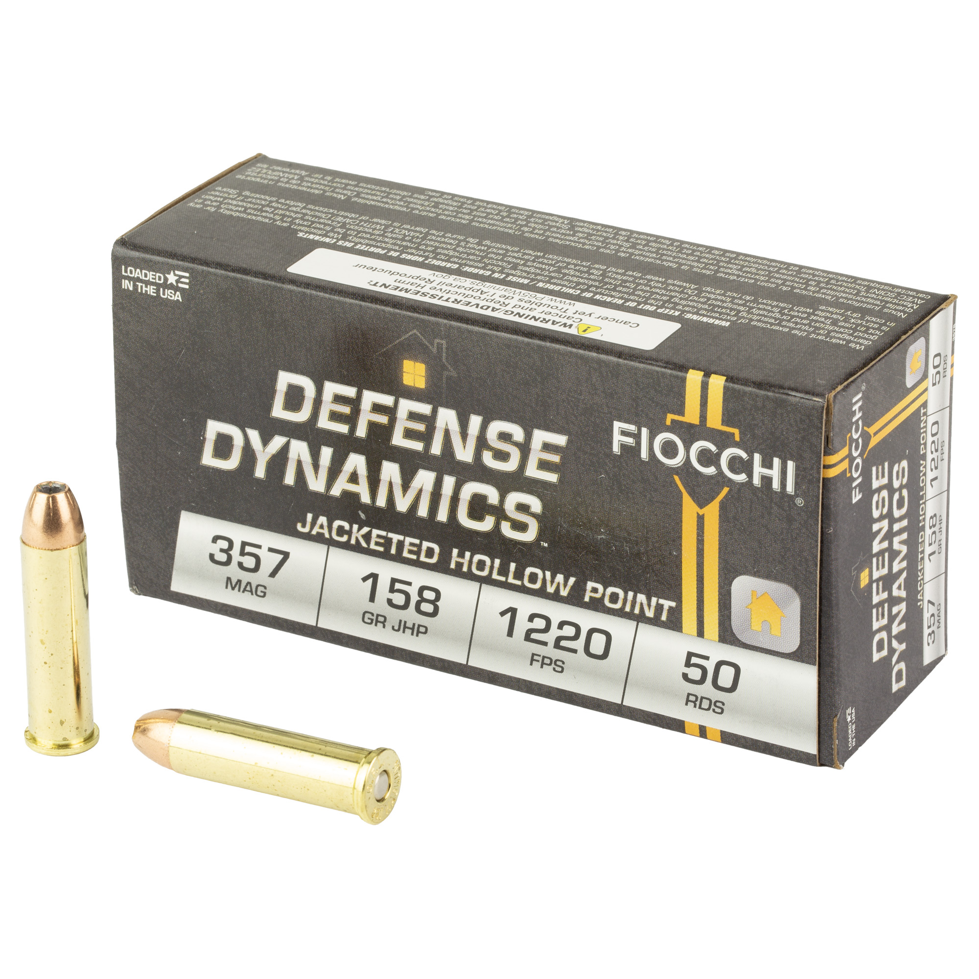 Fiocchi Ammunition Fiocchi Dfn Dyn 357MAG 158GR 50/1000 Hollow Point