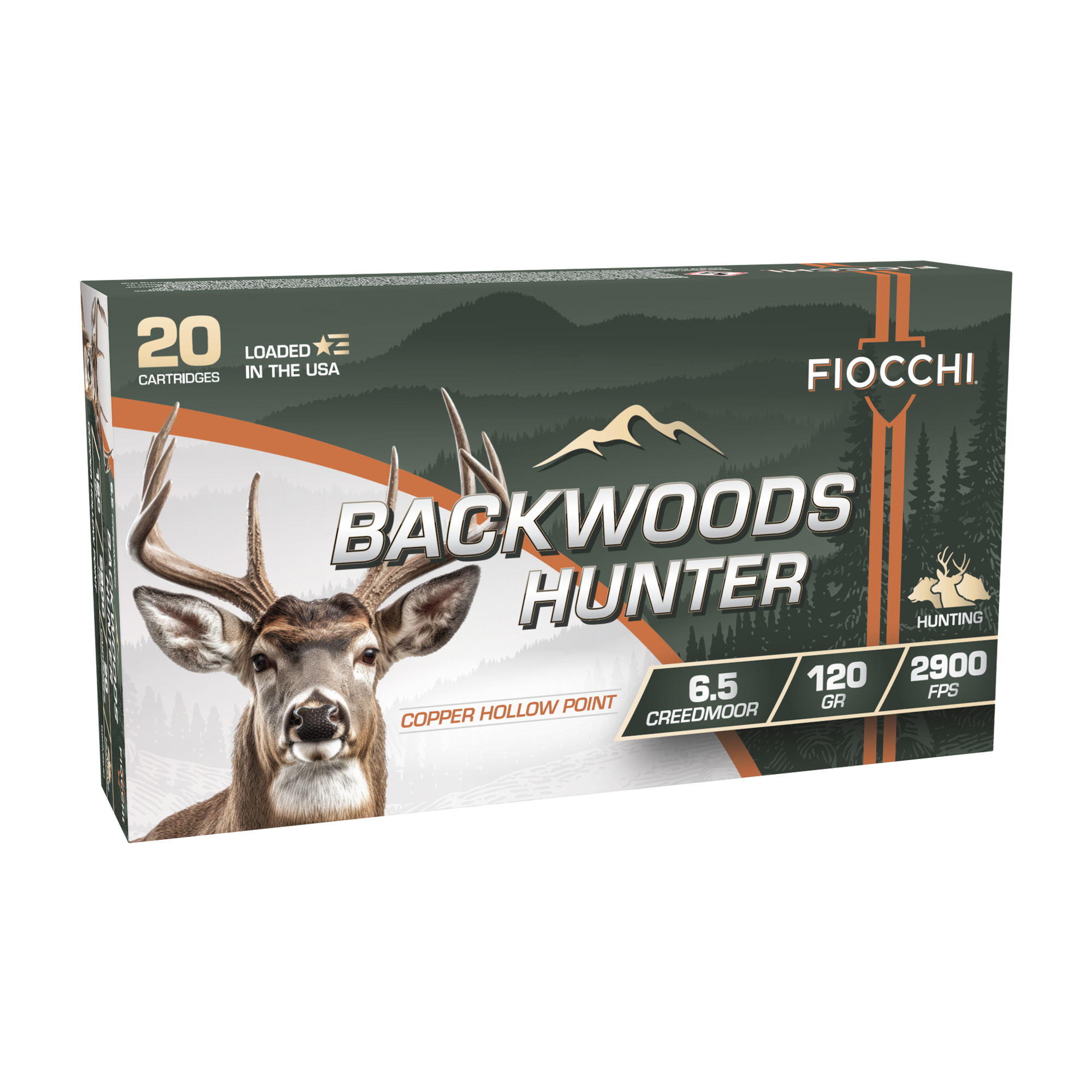 Fiocchi Ammunition Fiocchi Bkwd Hntr 6.5CM 120GR 20/200 Copper