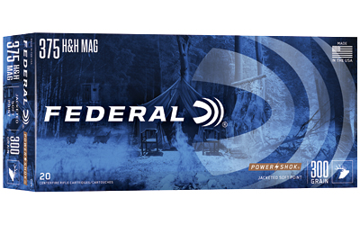 Federal Cartridge Co. Federal Power-Shok Rifle Ammunition .375 H&H 300 gr SP 2530 fps - 20/ct