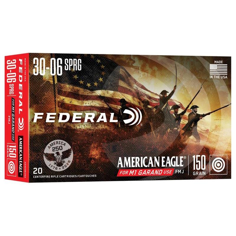 Federal Cartridge Co. Federal 250TH Anv 30-06SPGFLD 150GR Fmj Full Metal Jacket