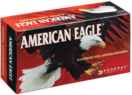 Federal Cartridge Co. American Eagle Handgun Ammunition .38 Super (+P) 115 gr JHP 1130 fps 50/rd