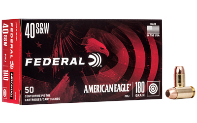 Federal Cartridge Co. American Eagle Handgun Ammunition .40 S&W 180 gr FMJ 1000 fps 50/ct
