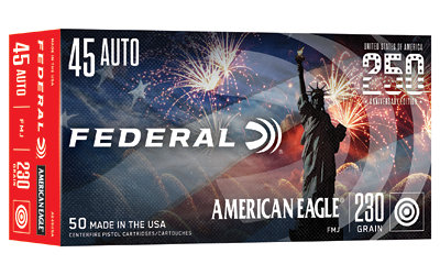 Federal Cartridge Co. Federal 250TH Anv USA 45ACP 230GR Fmj Full Metal Jacket