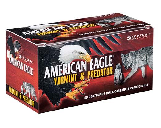 Federal Cartridge Co. Federal American Eagle Varmint & Predator Rifle Ammunition 6.5 Grendel 90 gr JHP 50/ct