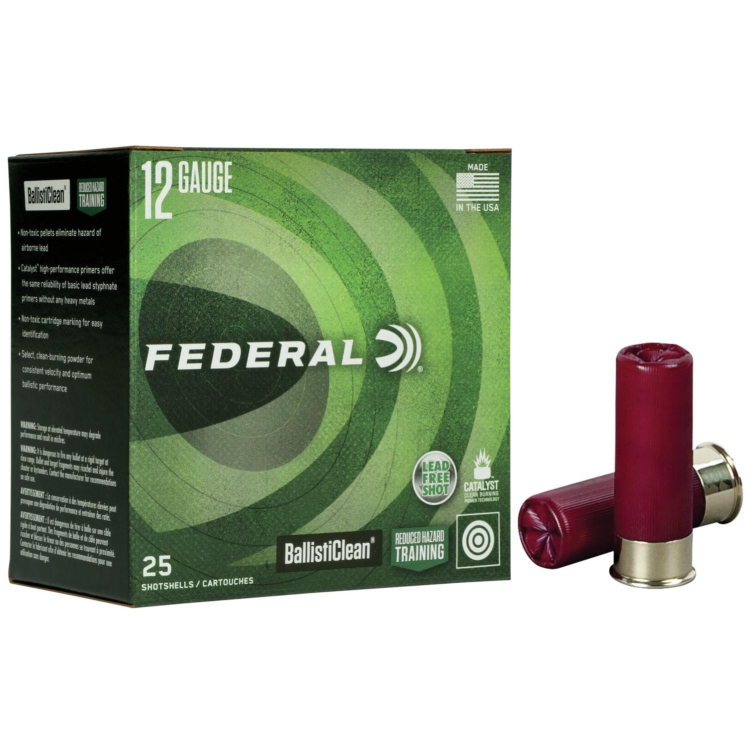 Federal Cartridge Co. Federal BallistiClean Shotshells 12ga 2-3/4" 9 plts #00 1600 fps 25/ct