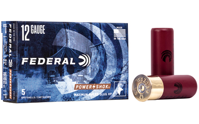 Federal Cartridge Co. Federal Power-Shok Rifled Slugs 12ga 2-3/4" Max 1OZ Hollow Point Ammo 5RD
