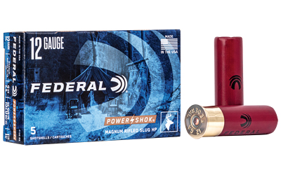 Federal Cartridge Co. Federal Pwrshk 12ga 2.75 Mg Rfl Sg 5/250 Rifled Slug